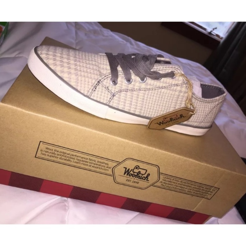 WOOLRICH STRAND plaid sneakers NEW sz 7